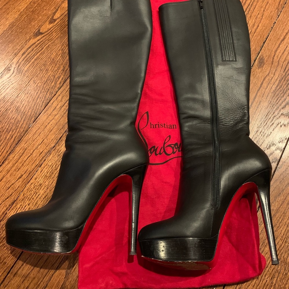 Authentic Christian Louboutin knee high boots